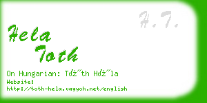 hela toth business card